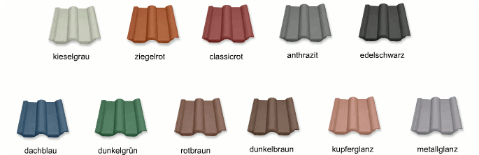Farbauswahl Dachfarben Meffert AG Farbwerke
